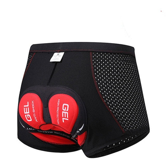 Lined cycling shorts for men | moisture-wicking cycling base layer