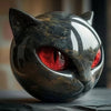 Mystieke Zwarte Kat Sculptuur | Gotisch Kat Hoofd Standbeeld Decor Ornament