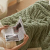 Warme wol Imitatiebont Deken | Behaaglijke Sherpa Plaid voor de Winter