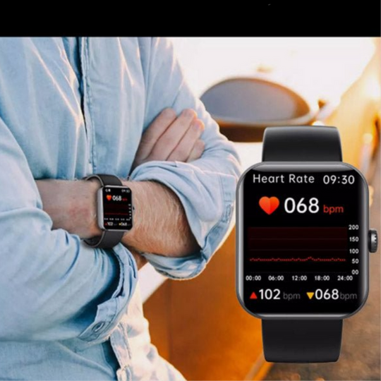Montre de santé intelligente | glycémie, fréquence cardiaque