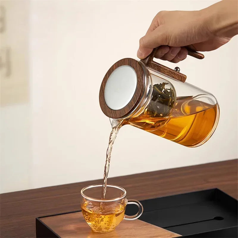 Glass Teapot with Infuser | Stylish Tea Maker for Loose Tea