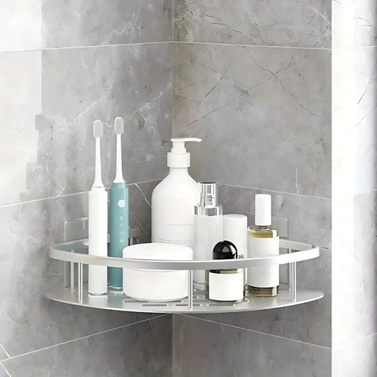 Organisateur de salle de bain en acier inoxydable 1 en 2 niveaux