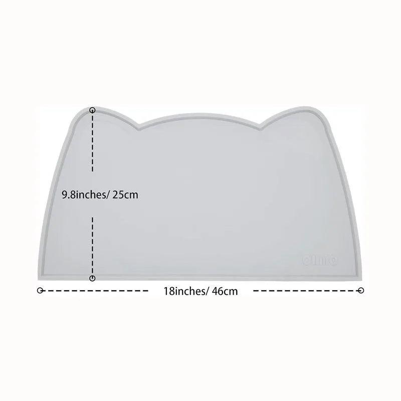 Tappetino Anti-Inquinamento per Gatto – Antiscivolo Facile da Pulire Pad in Silicone