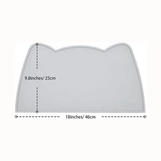 Tappetino Anti-Inquinamento per Gatto – Antiscivolo Facile da Pulire Pad in Silicone