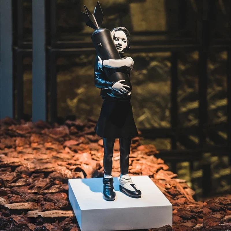 Banksy bambina bomba decorazione per la casa
