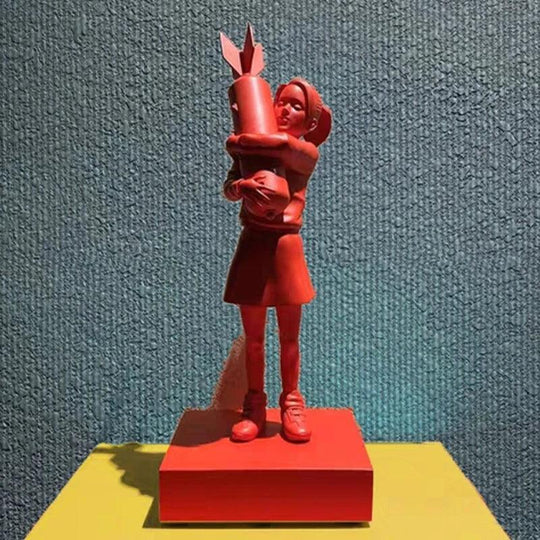 Banksy bambina bomba decorazione per la casa