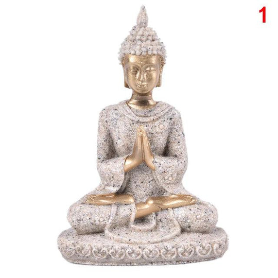 Sandstone Buddha Figurine