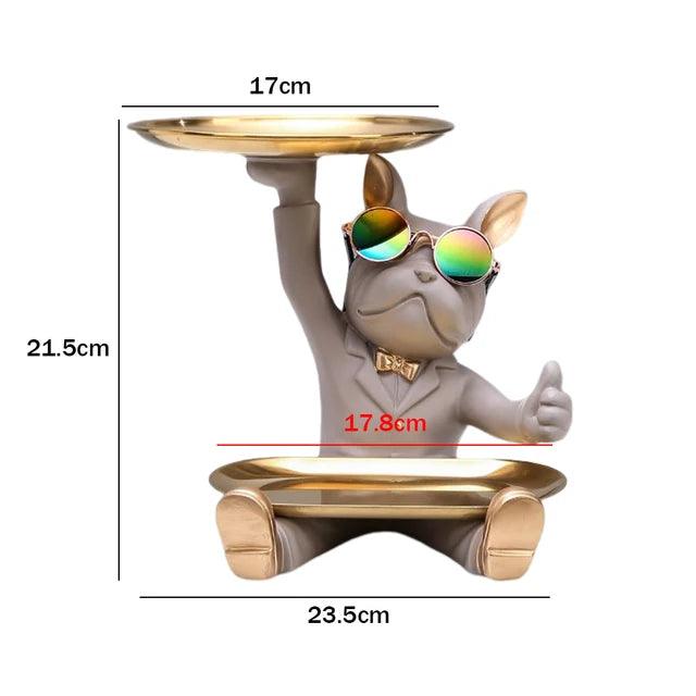 Bulldog Butler Storage Ornament