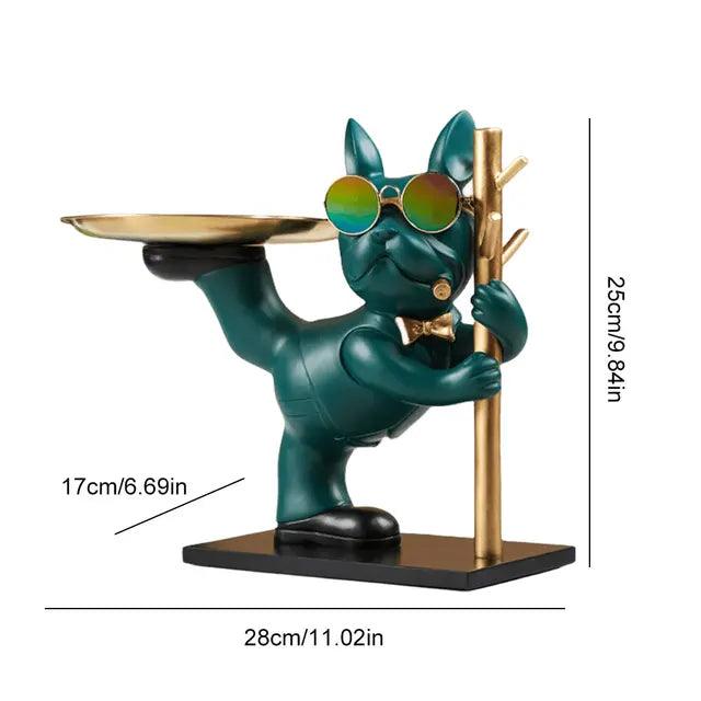 Bulldog Butler Opberg Ornament
