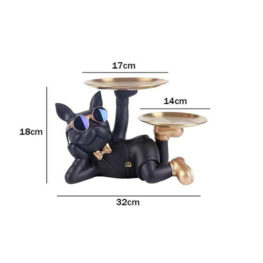 Bulldog Butler Storage Ornament