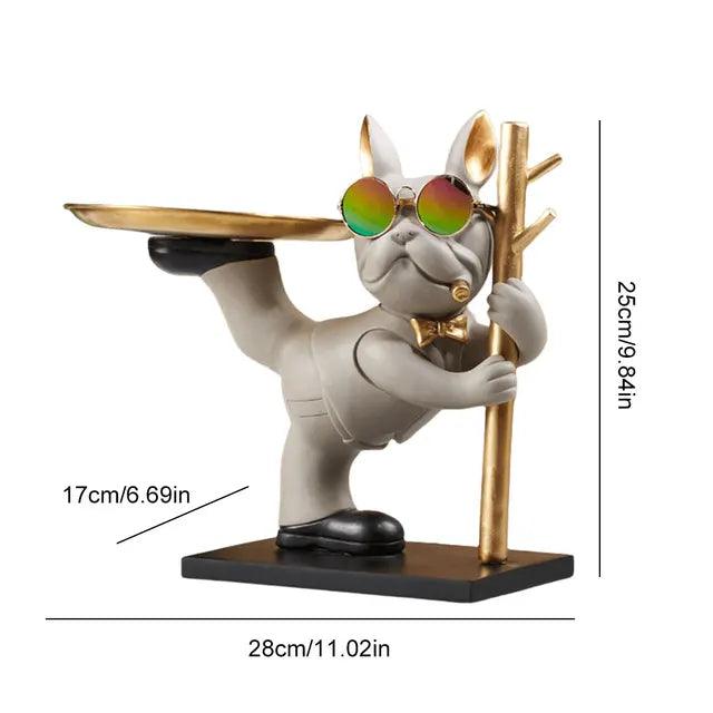 Bulldog Butler Opberg Ornament