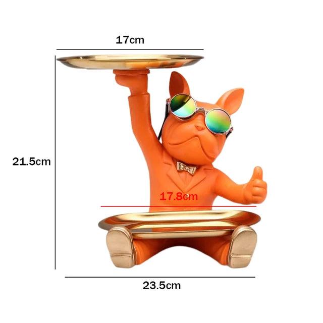 Bulldog Butler Storage Ornament