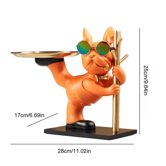 Bulldog Butler Storage Ornament