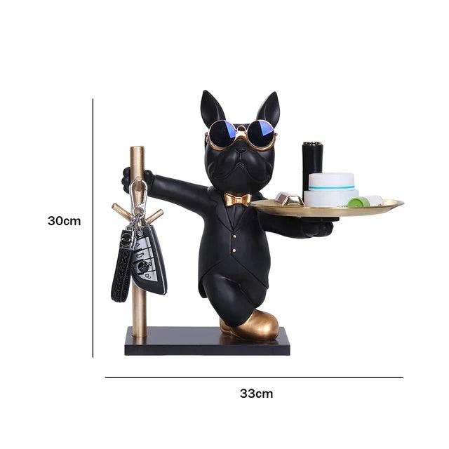 Bulldog Butler Storage Ornament
