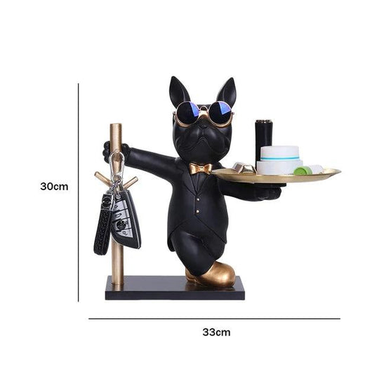 Bulldog Butler Storage Ornament