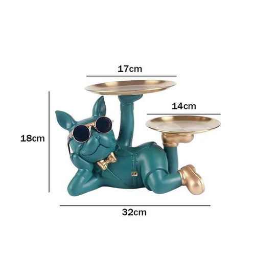 Bulldog Butler Storage Ornament