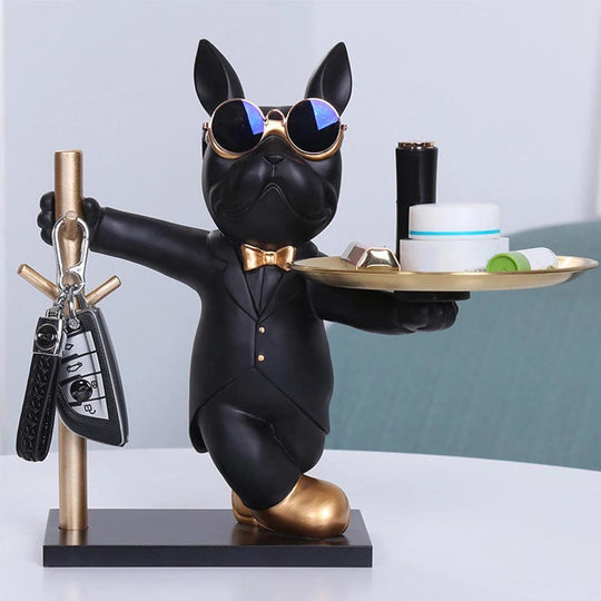 Bulldog Butler Storage Ornament