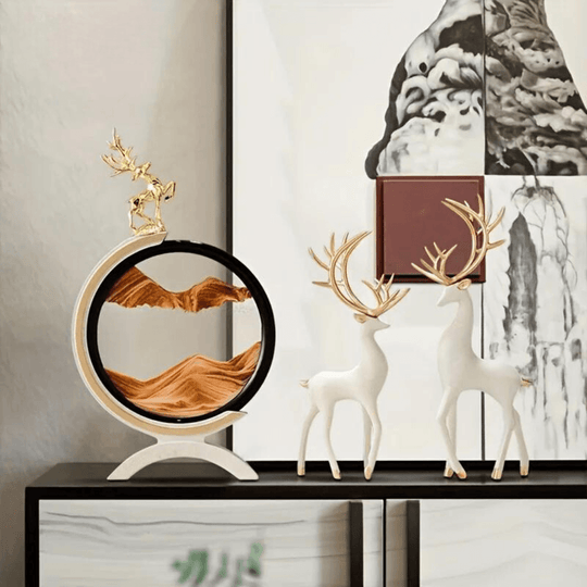Scandinavian Christmas figure country Resin