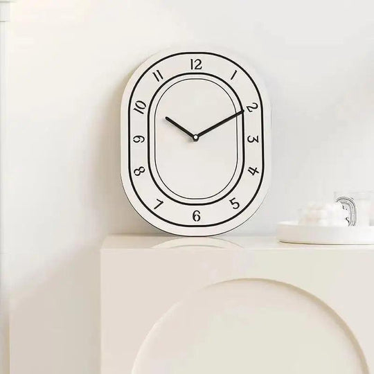 Modern Desk and Wall Clock