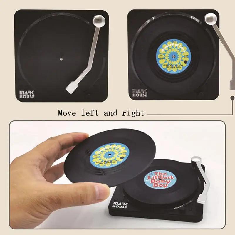 Sous-verres en vinyle vintage