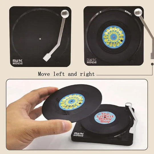 Sous-verres en vinyle vintage