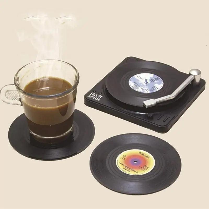 Sous-verres en vinyle vintage