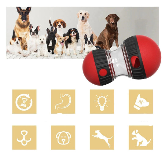 Gioco interattivo per cani - Palla slow feeder miglioratrice di IQ per cani piccoli e di taglia media