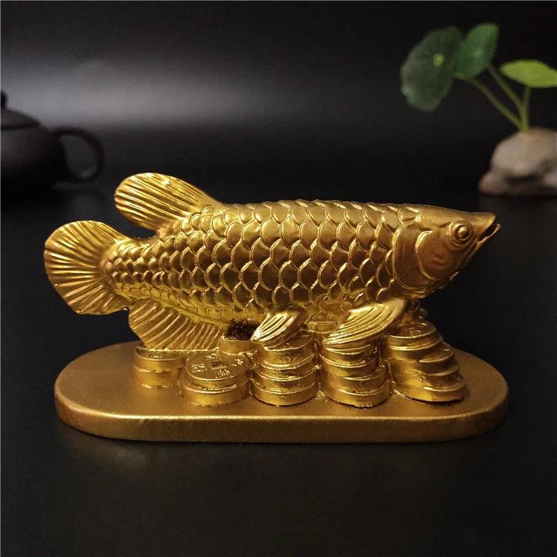 Lucky Fish Gold Figurine