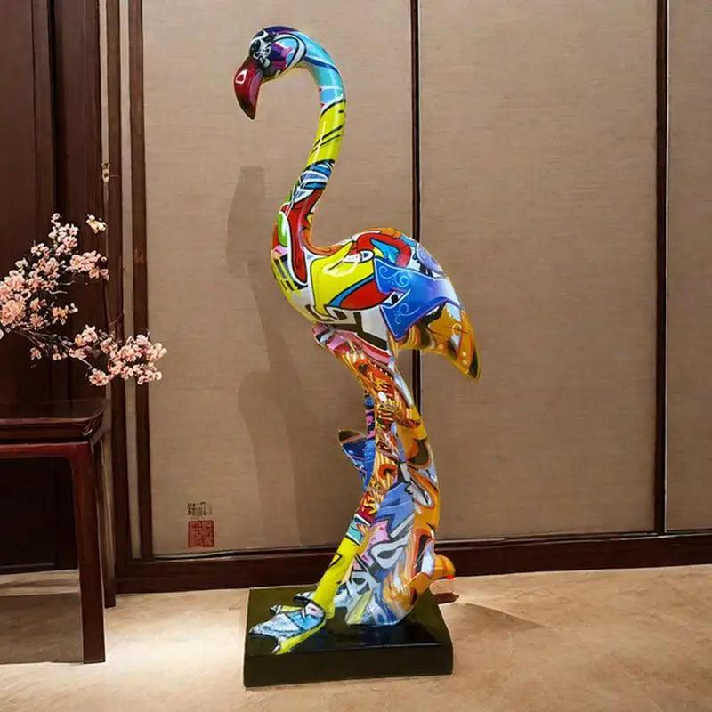 Modern Flamingo Figurine