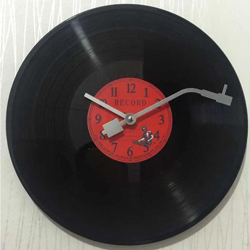 Retro Vinyl Platen Wandklok