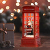 Kerst telefooncel lantaarn