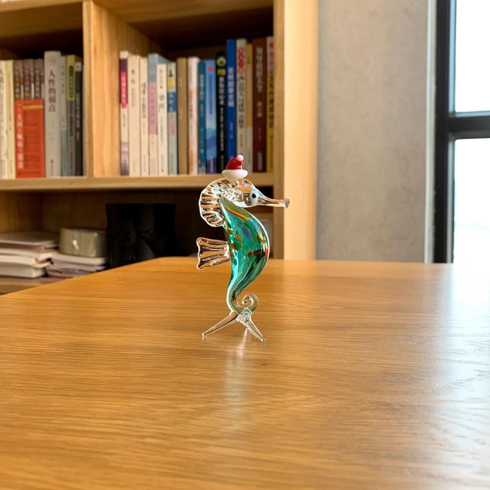 Statua di ippopotamo di cristallo