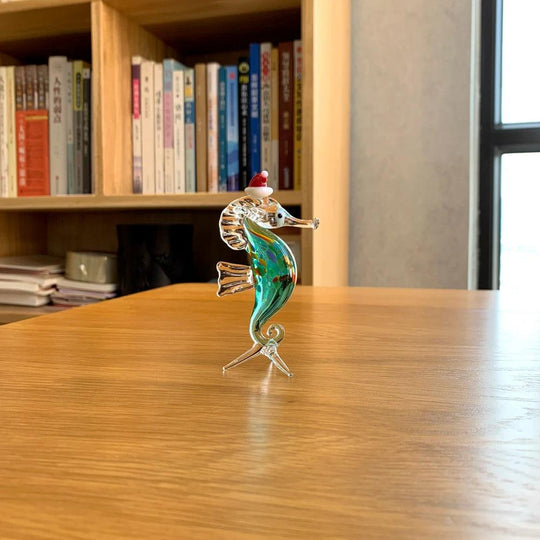 Statua di ippopotamo di cristallo