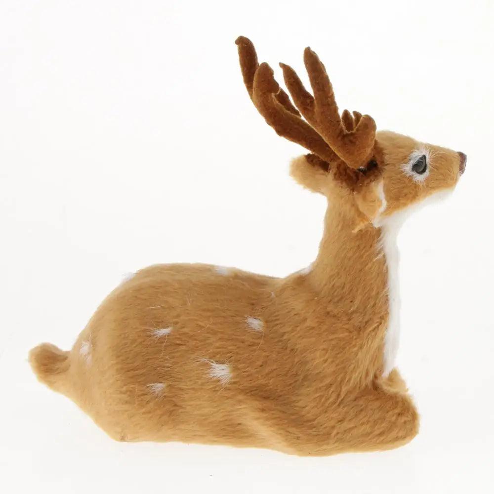 Miniatura statuina di renna per Natale e decorazione vetrina