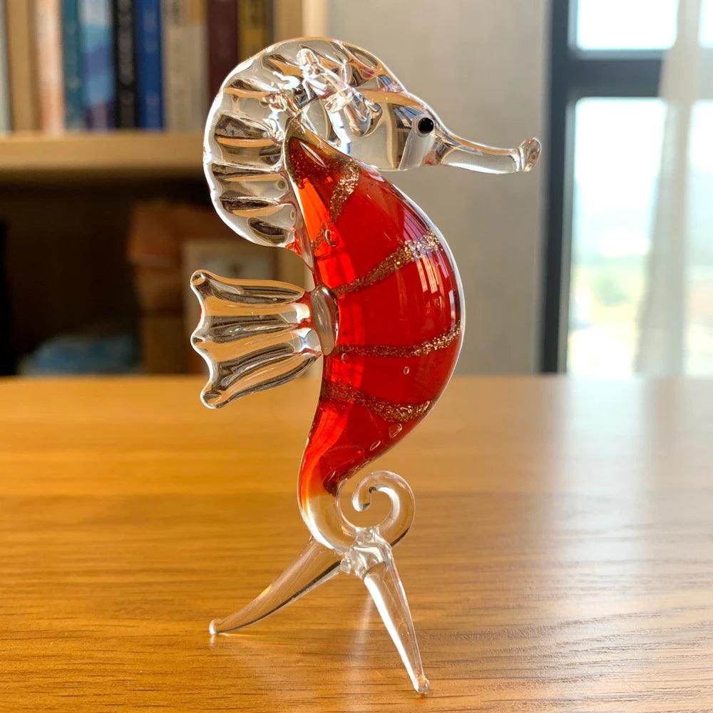 Statua di ippopotamo di cristallo
