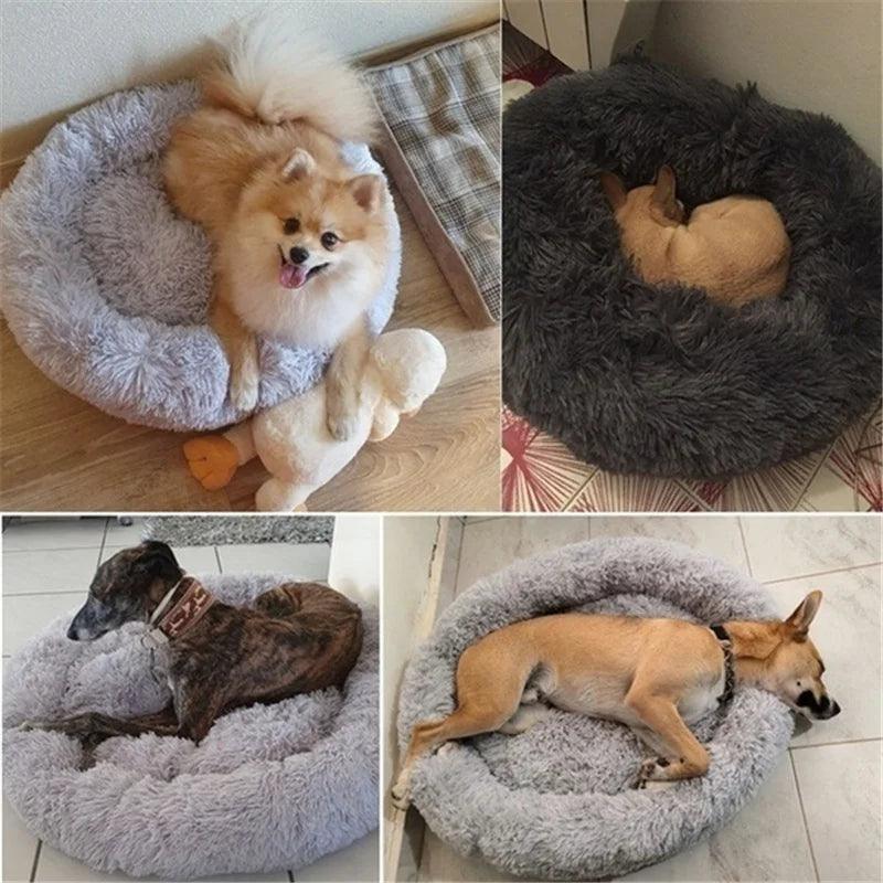 Plush Donut Dog Bed