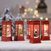 Kerst telefooncel lantaarn