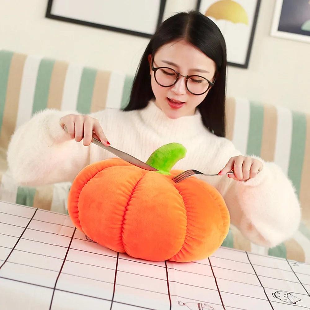 Plush Pumpkin Cushion