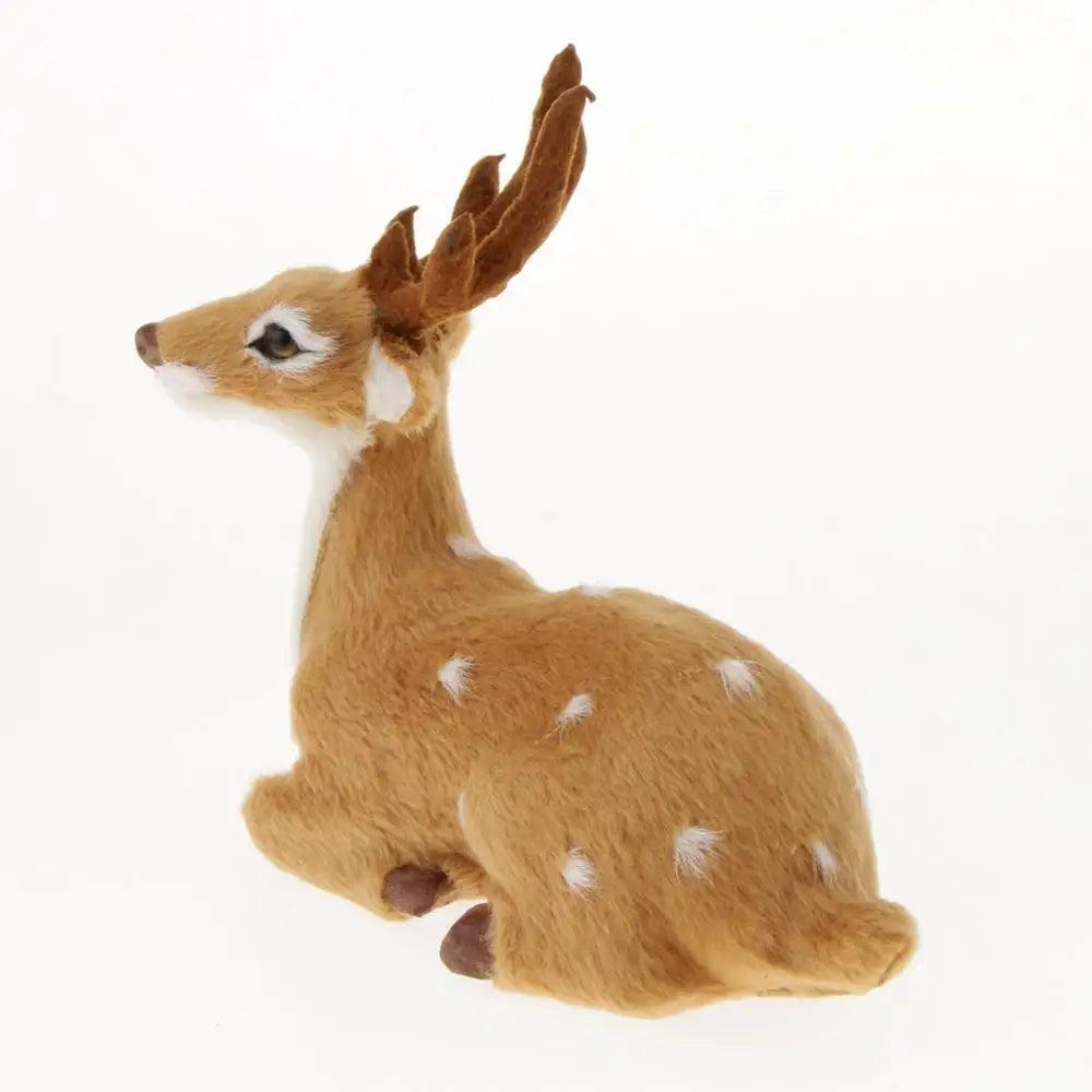 Miniatura statuina di renna per Natale e decorazione vetrina