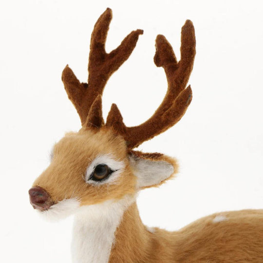 Miniatura statuina di renna per Natale e decorazione vetrina