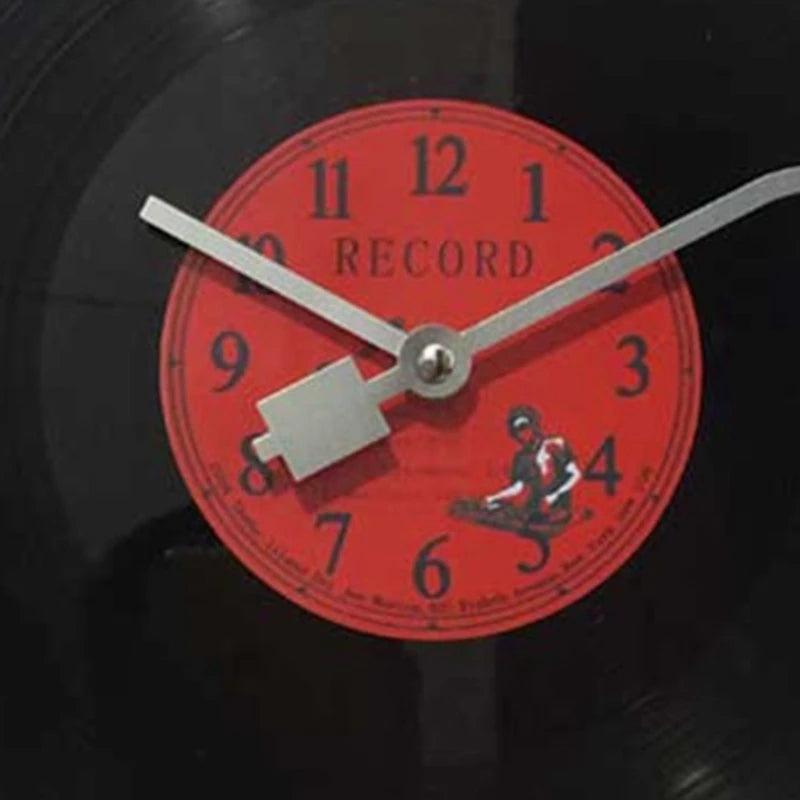 Retro Vinyl Platen Wandklok