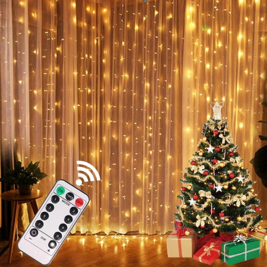 Luci di Natale a Tenda a Catena - Decorazione natalizia perfetta per la casa e le feste!