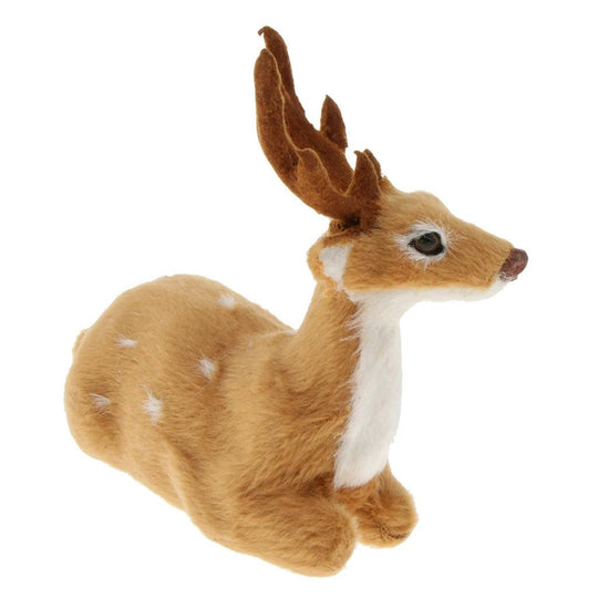 Miniatura statuina di renna per Natale e decorazione vetrina