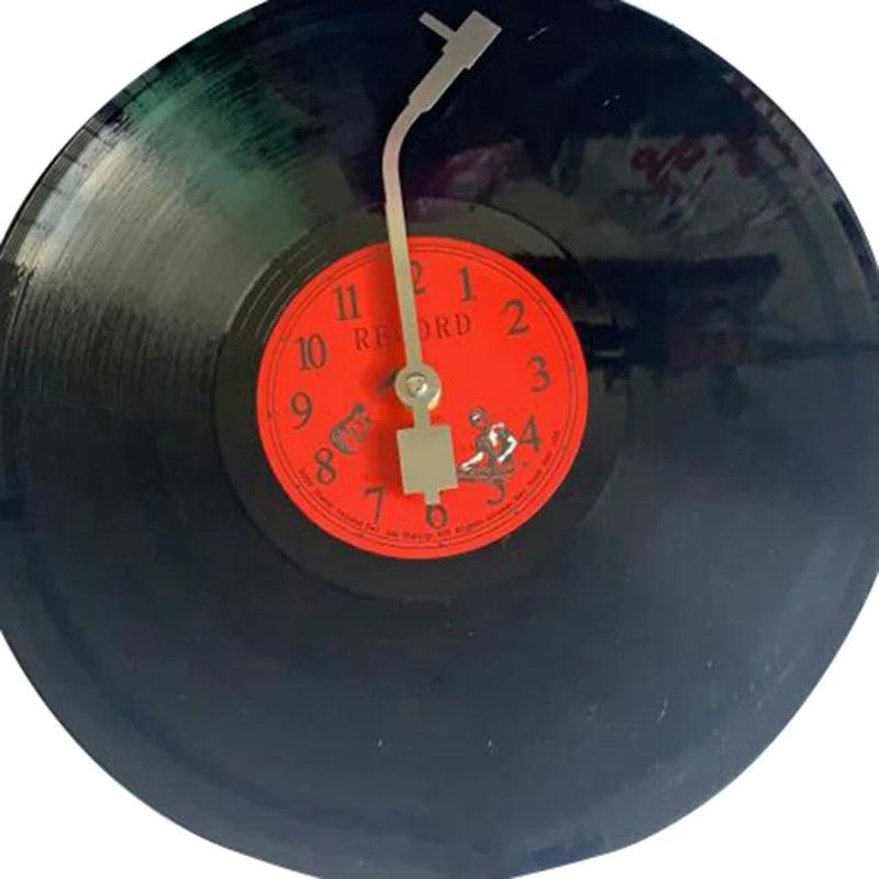 Retro Vinyl Platen Wandklok