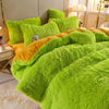 Pluchen dromen - 5 sets fleece beddengoed + hartkussen