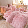 Pluchen dromen - 5 sets fleece beddengoed + hartkussen