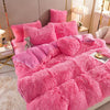 Pluchen dromen - 5 sets fleece beddengoed + hartkussen
