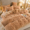 Pluchen dromen - 5 sets fleece beddengoed + hartkussen
