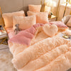 Pluchen dromen - 5 sets fleece beddengoed + hartkussen