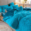 Pluchen dromen - 5 sets fleece beddengoed + hartkussen